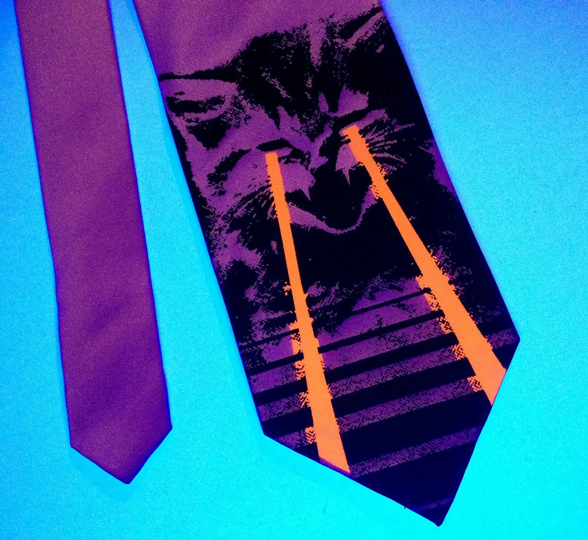 Angry Raving Laser Kitten Necktie