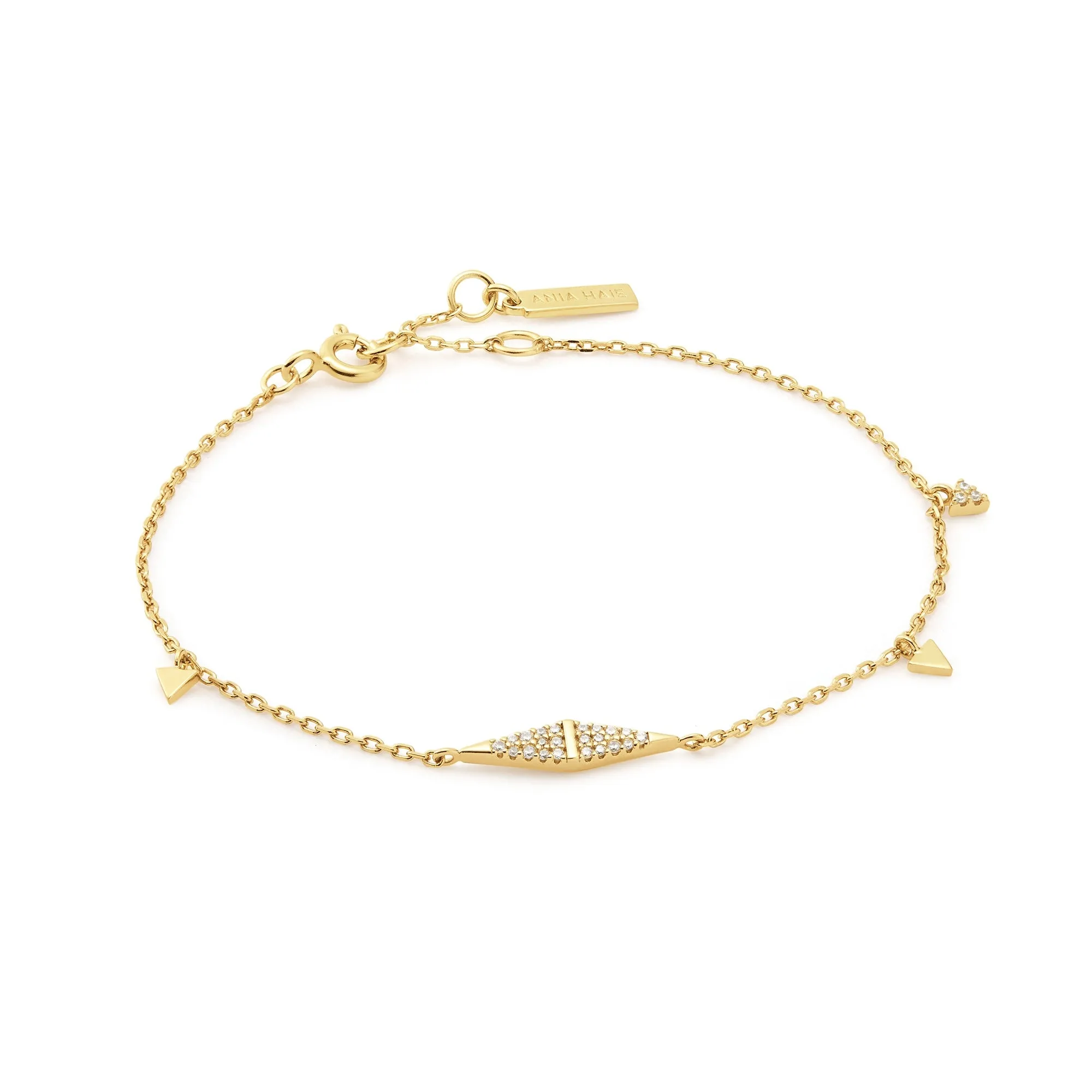 Ania Haie Gold Geometric Chain Bracelet B053-02G