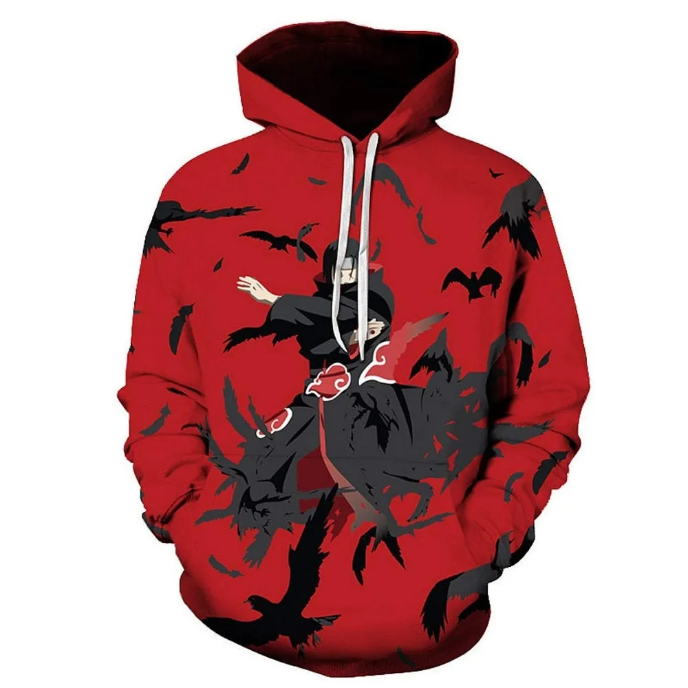 Anime Naruto 3D Hoodies Streetwear Sweatshirt Casual Hoody Men Women 3D Pullover Harajuku Tracksuit Male Hip Hop Hooded DropShip