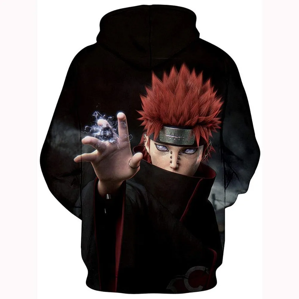 Anime Naruto 3D Hoodies Streetwear Sweatshirt Casual Hoody Men Women 3D Pullover Harajuku Tracksuit Male Hip Hop Hooded DropShip