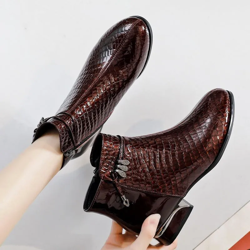 Ankle Boots Genuine Leather