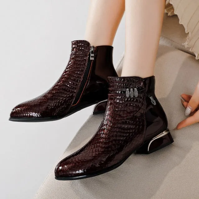 Ankle Boots Genuine Leather