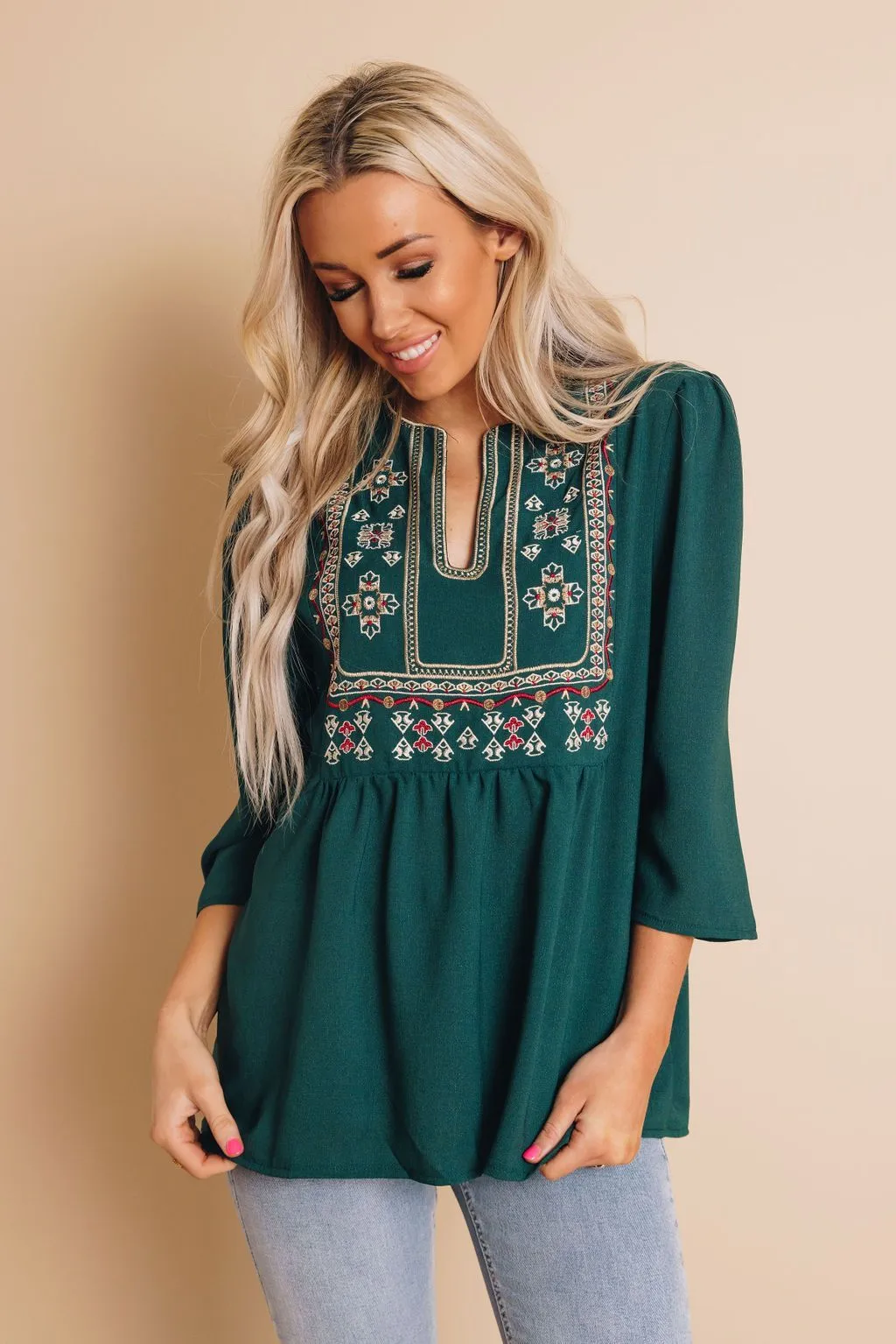 AnnaMarie Embroidered Blouse