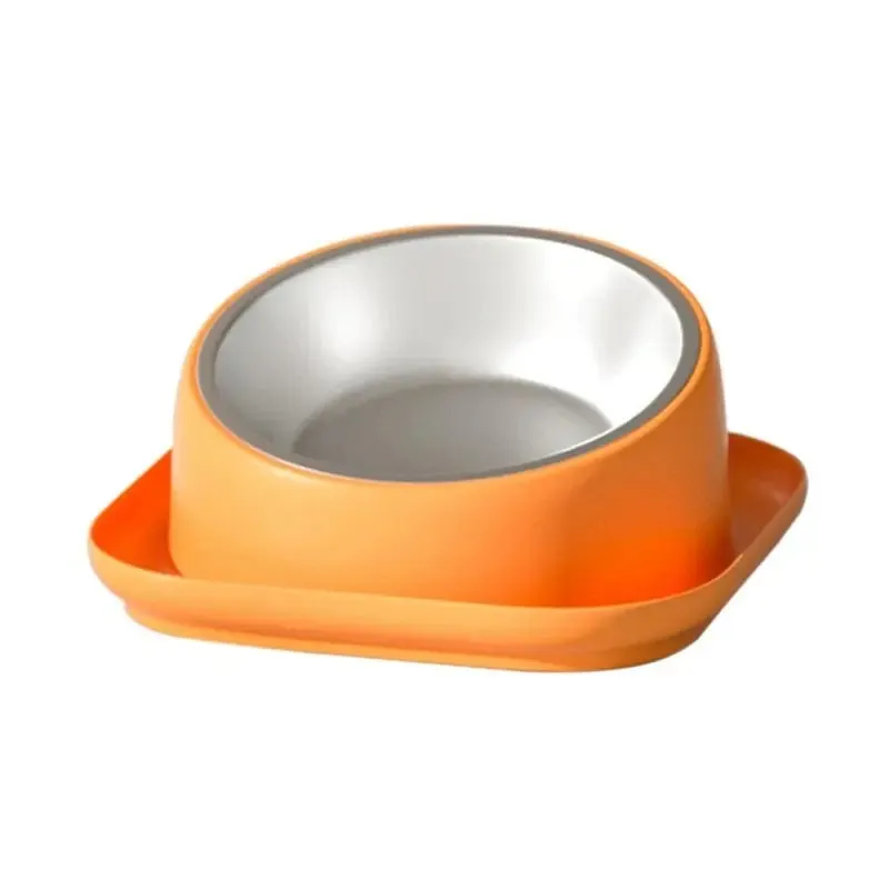 Anniepaw Non-Skid Cat Food Bowl Tilted Angle No-Spill Cat Food Bowl Dog Cat Food Bowl