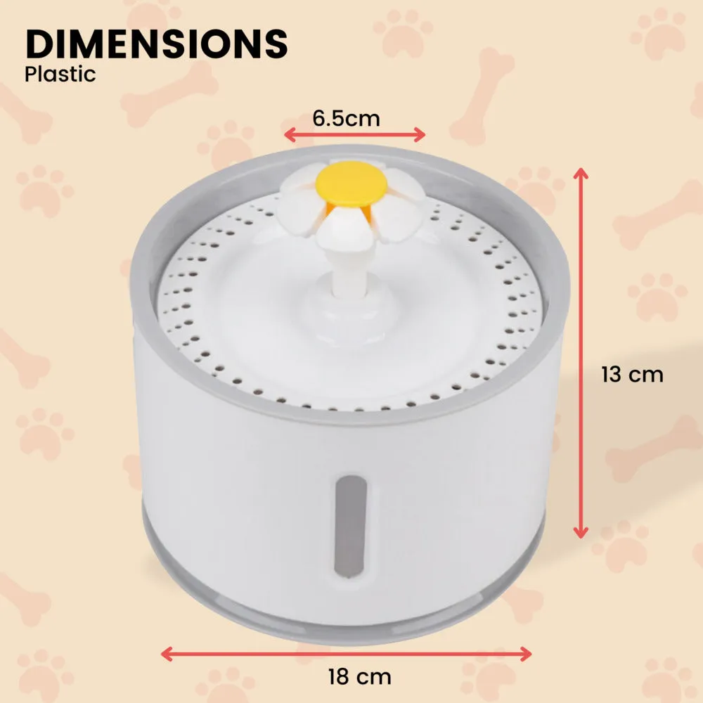 Antibacterial Pet Water Fountain, 2.4L, 3 Modes - Floofi