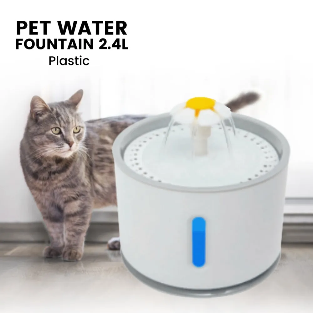 Antibacterial Pet Water Fountain, 2.4L, 3 Modes - Floofi