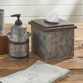 Antique Farmhouse Canister Tissue Box Holder