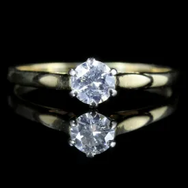 Antique Victorian Diamond Solitaire Ring Circa 1900