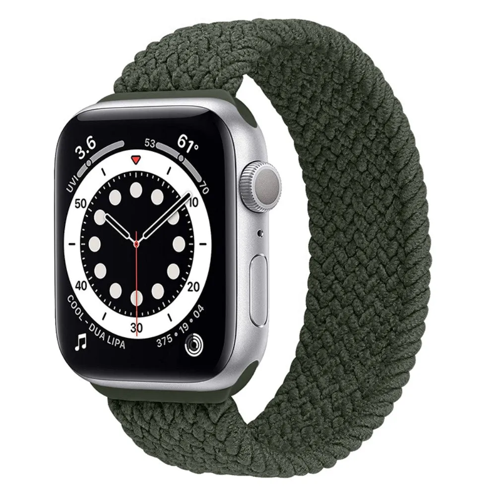 Apple Watch (41mm) elastic watch strap - Olive Green / Size: S