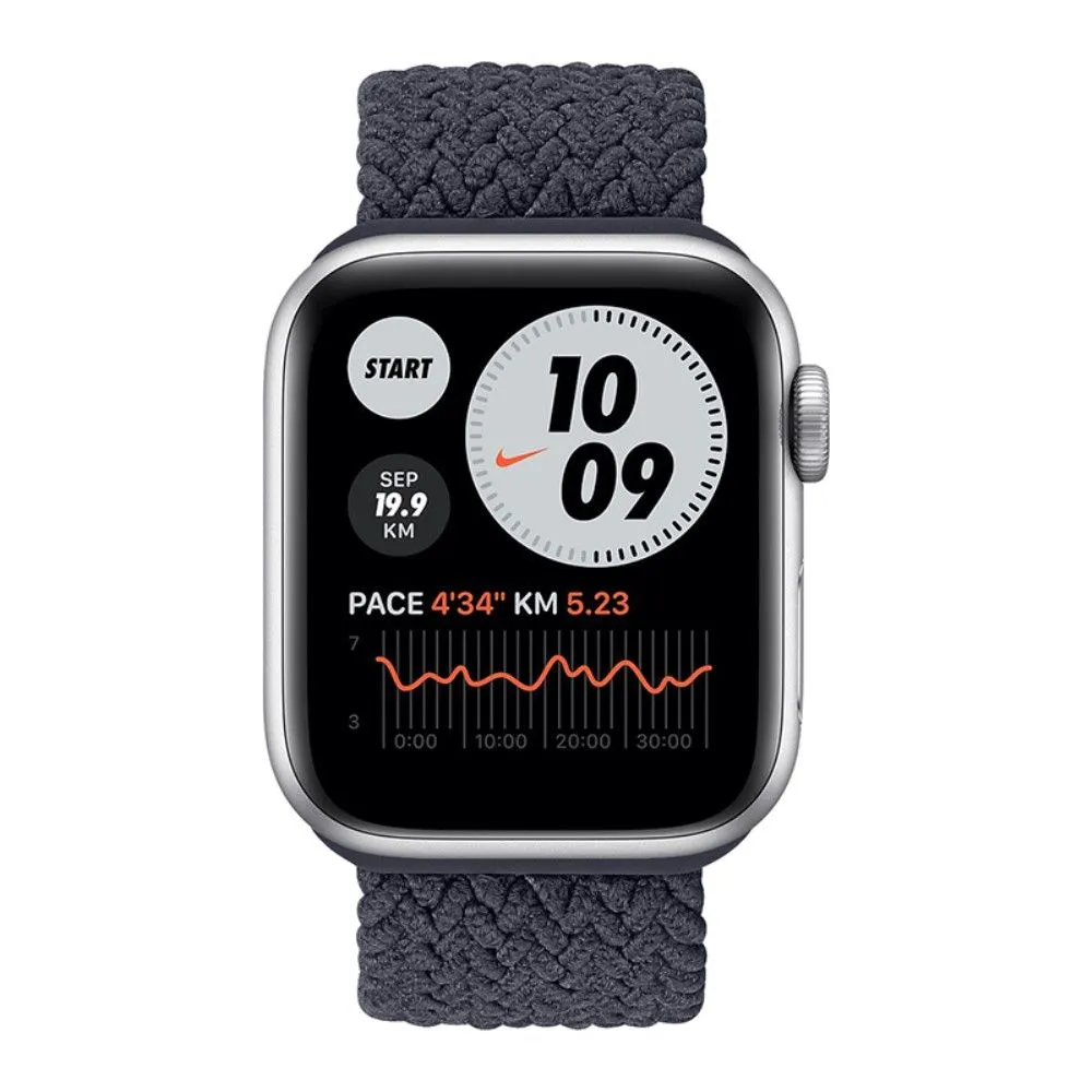 Apple Watch (45mm) elastic watch strap - Charcoal / Size: S