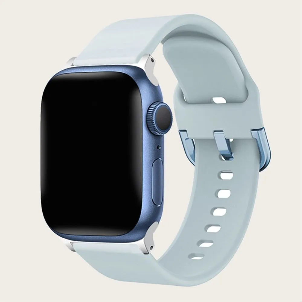 Apple Watch (45mm) simple silicone watch strap - Baby Blue