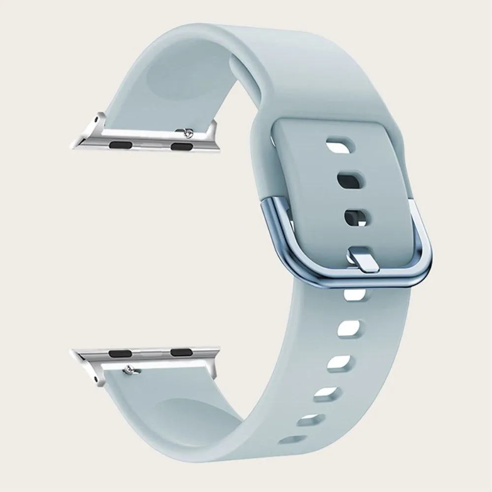 Apple Watch (45mm) simple silicone watch strap - Baby Blue