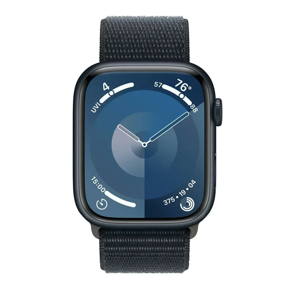 Apple Watch Series 9 (GPS   Cellular), 45mm, Midnight Aluminum Case/Midnight Sport Loop - Onesize