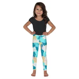 Aqua Abstract Kid's Leggings