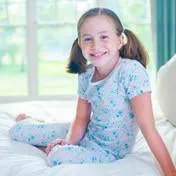 Aqua Wild Ditsy Shirt and Pant PJ Set