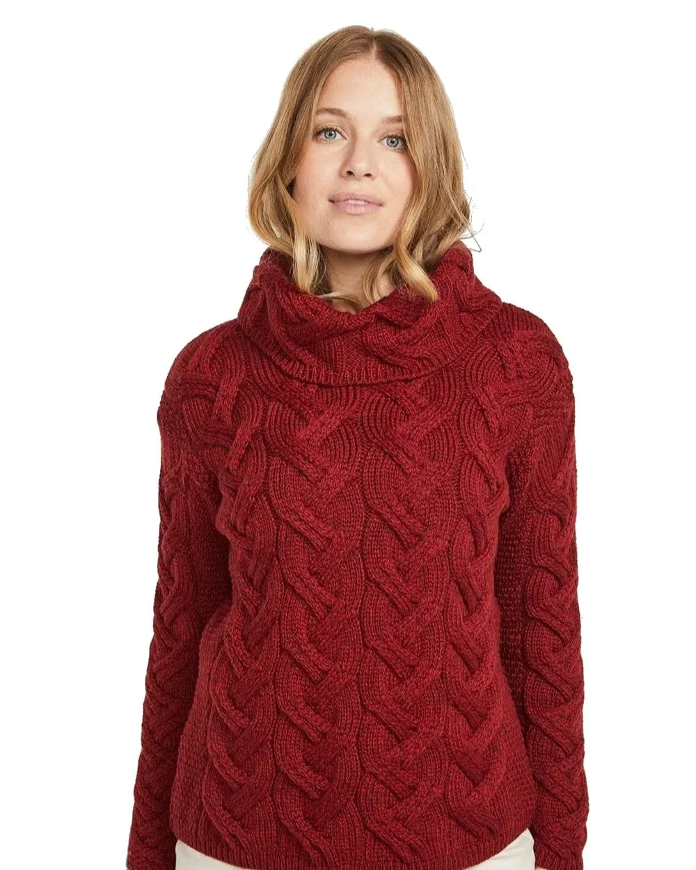 Aran Kinsale Womens Cable Sweater