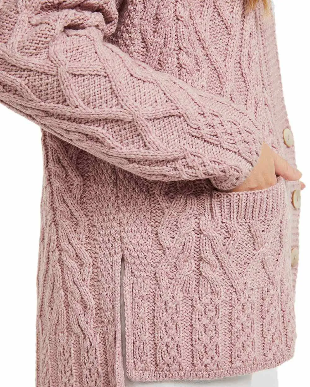 Aran Valentia Trellis Womens Cardigan