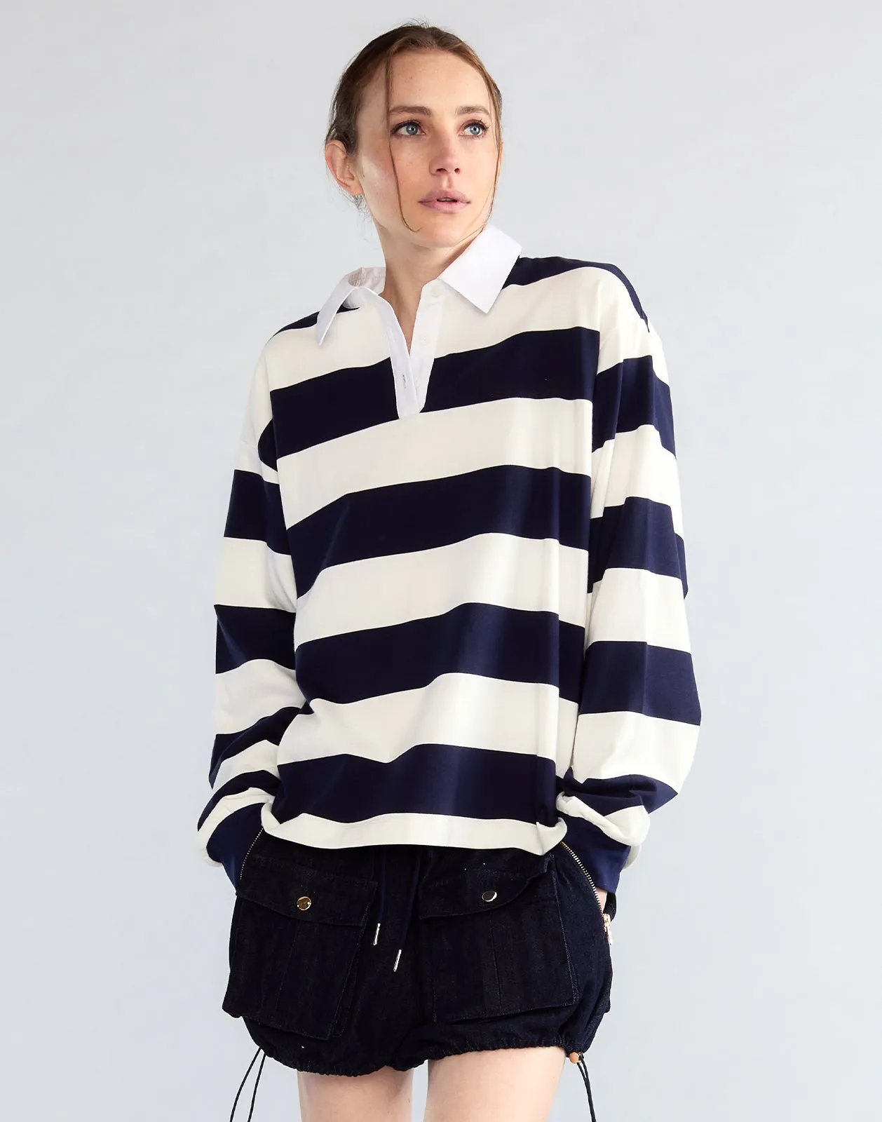 Ardie Striped Rugby Shirt