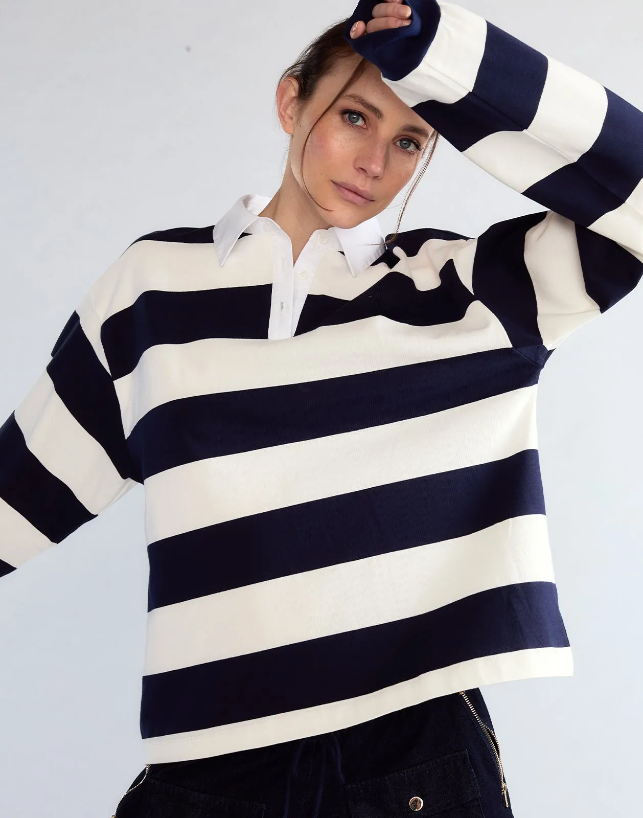 Ardie Striped Rugby Shirt