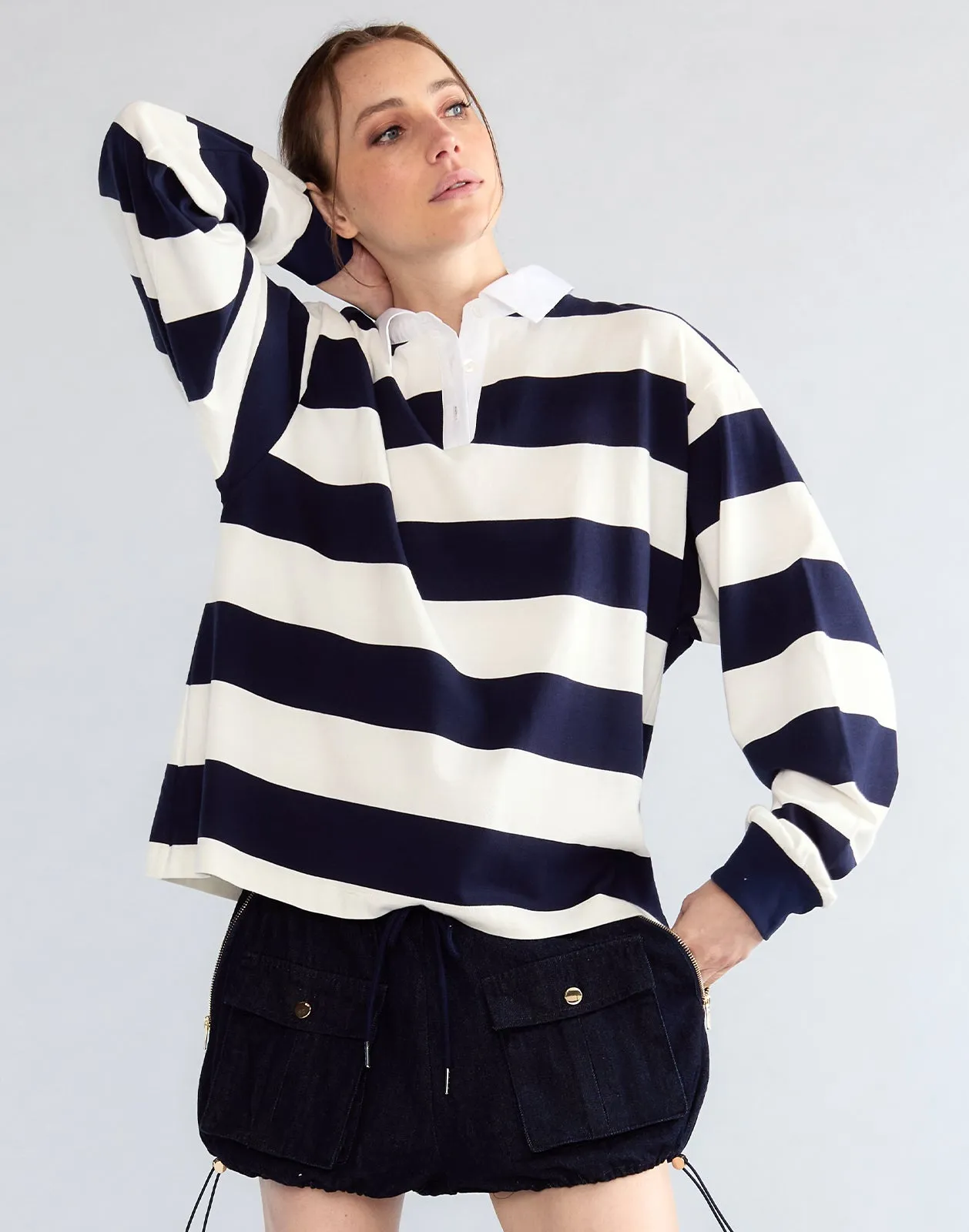 Ardie Striped Rugby Shirt