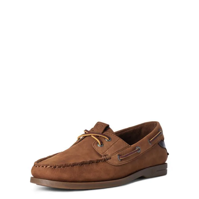 Ariat Antigua Mens Deck Shoe - Walnut