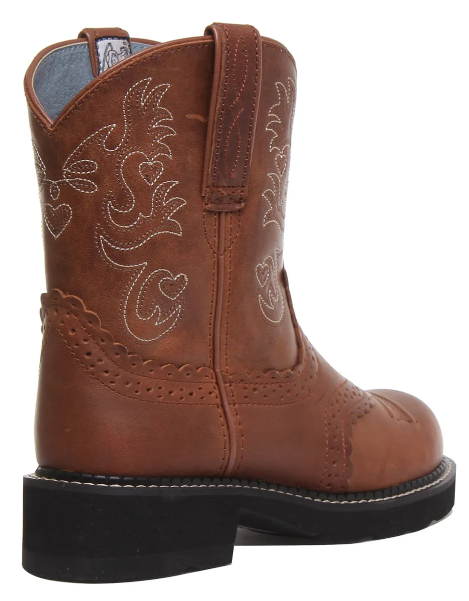 Ariat Fatbaby Saddle In Brown White