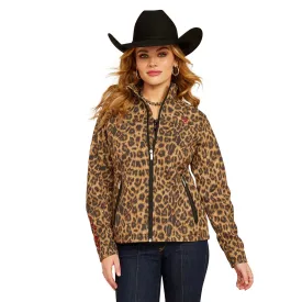 Ariat Women's Team Softshell Print Jacket, Lila Leopard