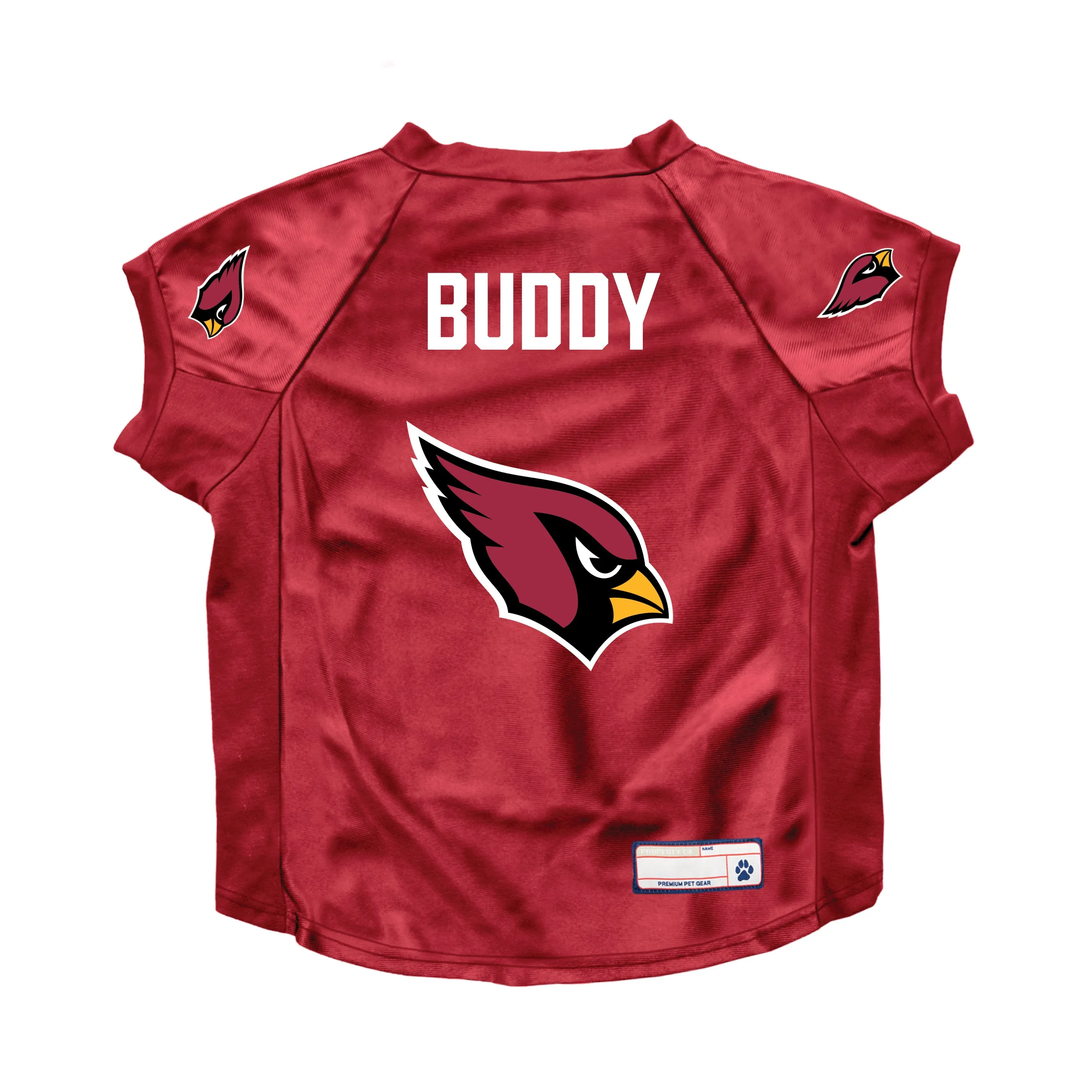 Arizona Cardinals Big Custom Pet Stretch Jersey