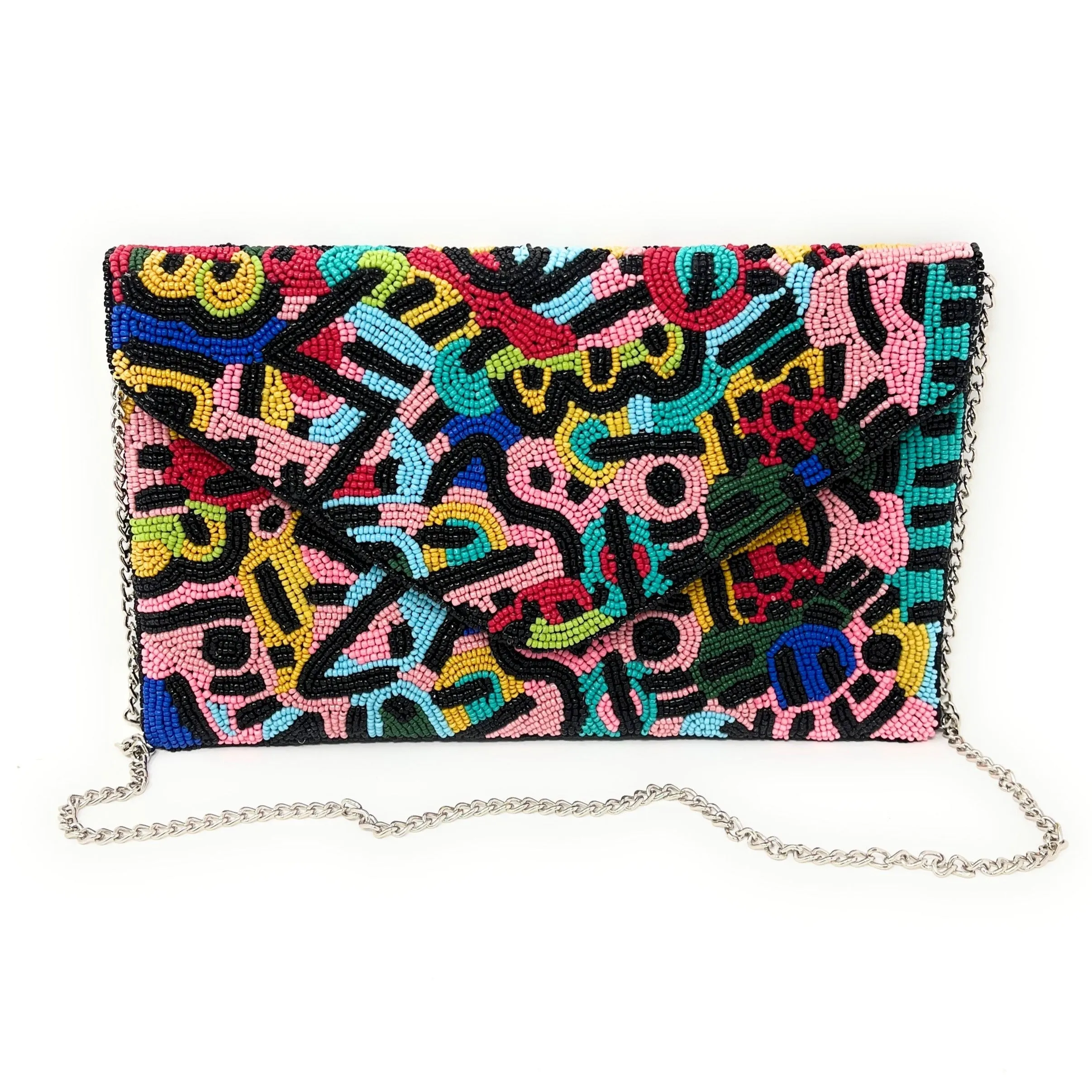 Arlo Beaded Clutch Purse