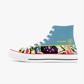 Art in High Canvas Shoes - Blue Sky