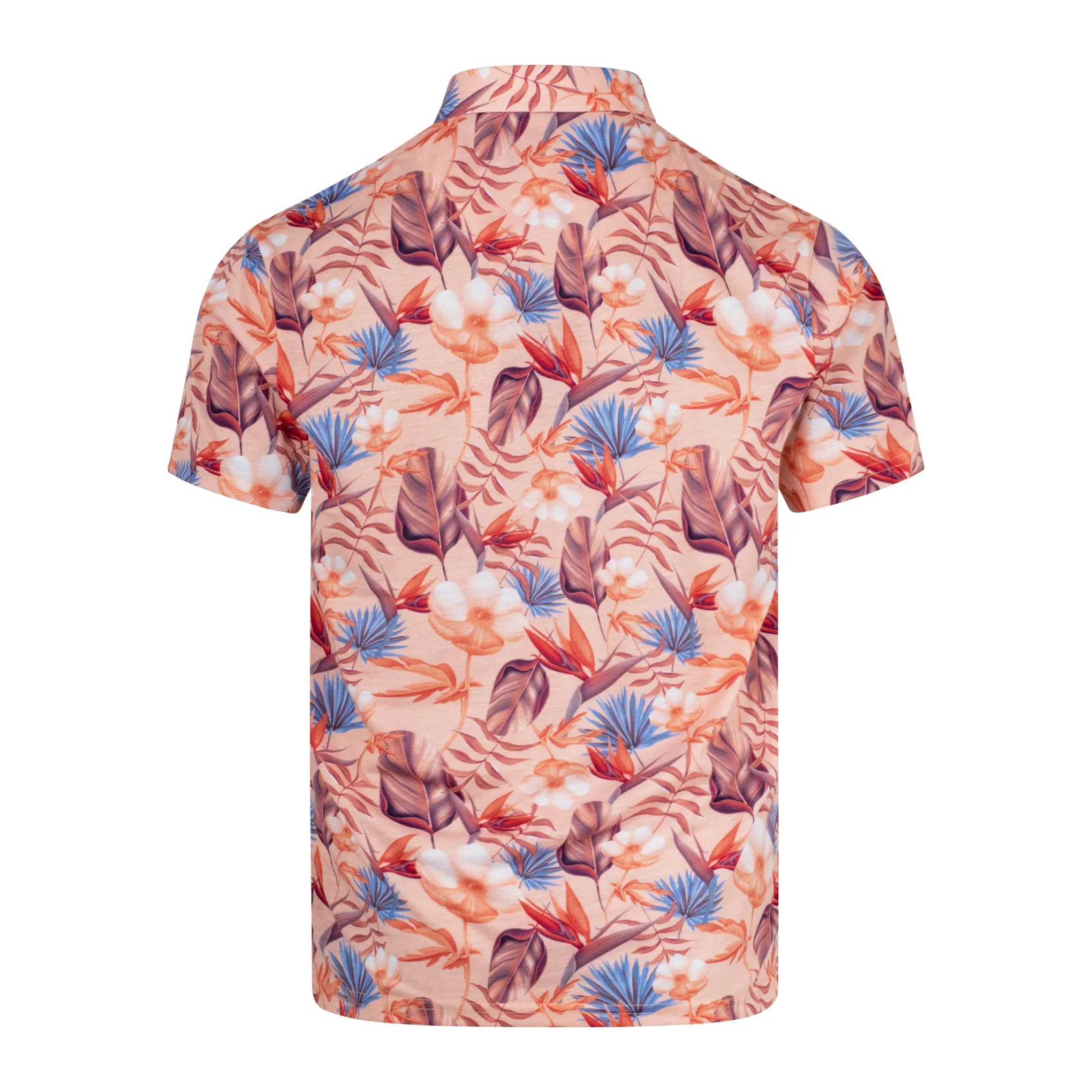 Arthur & Russell Exotic Polo Shirt Peach