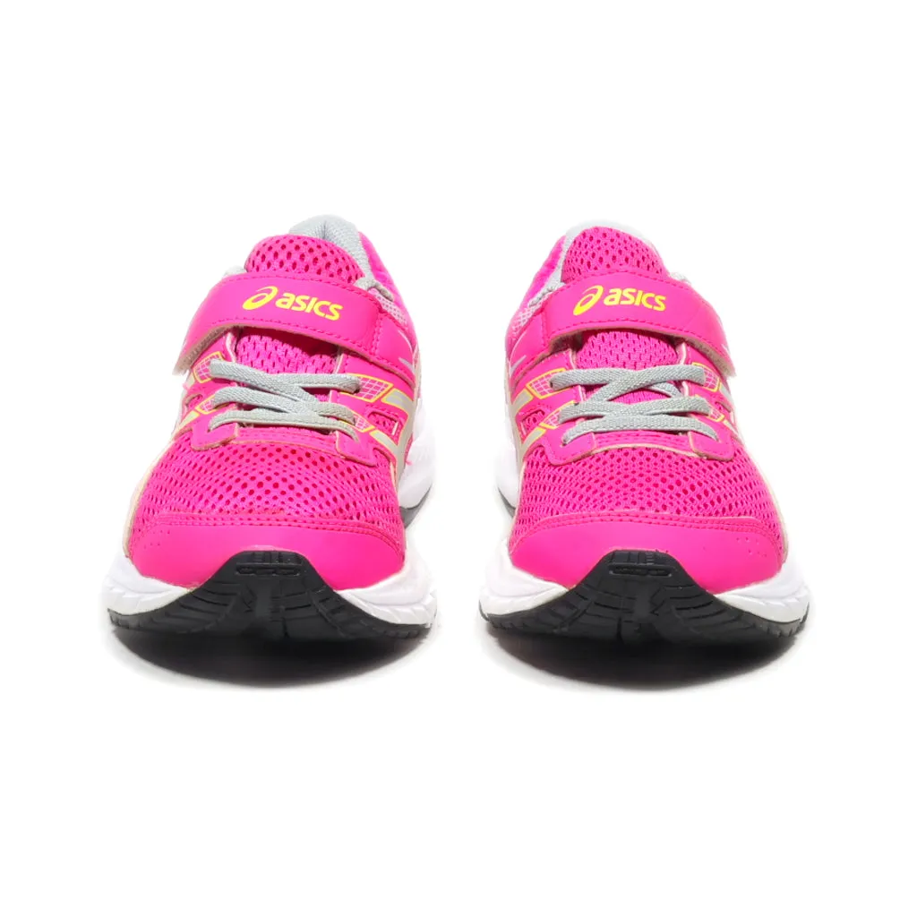 Asics Contend 6 Sport Shoes Leather Pink Colour For Kids