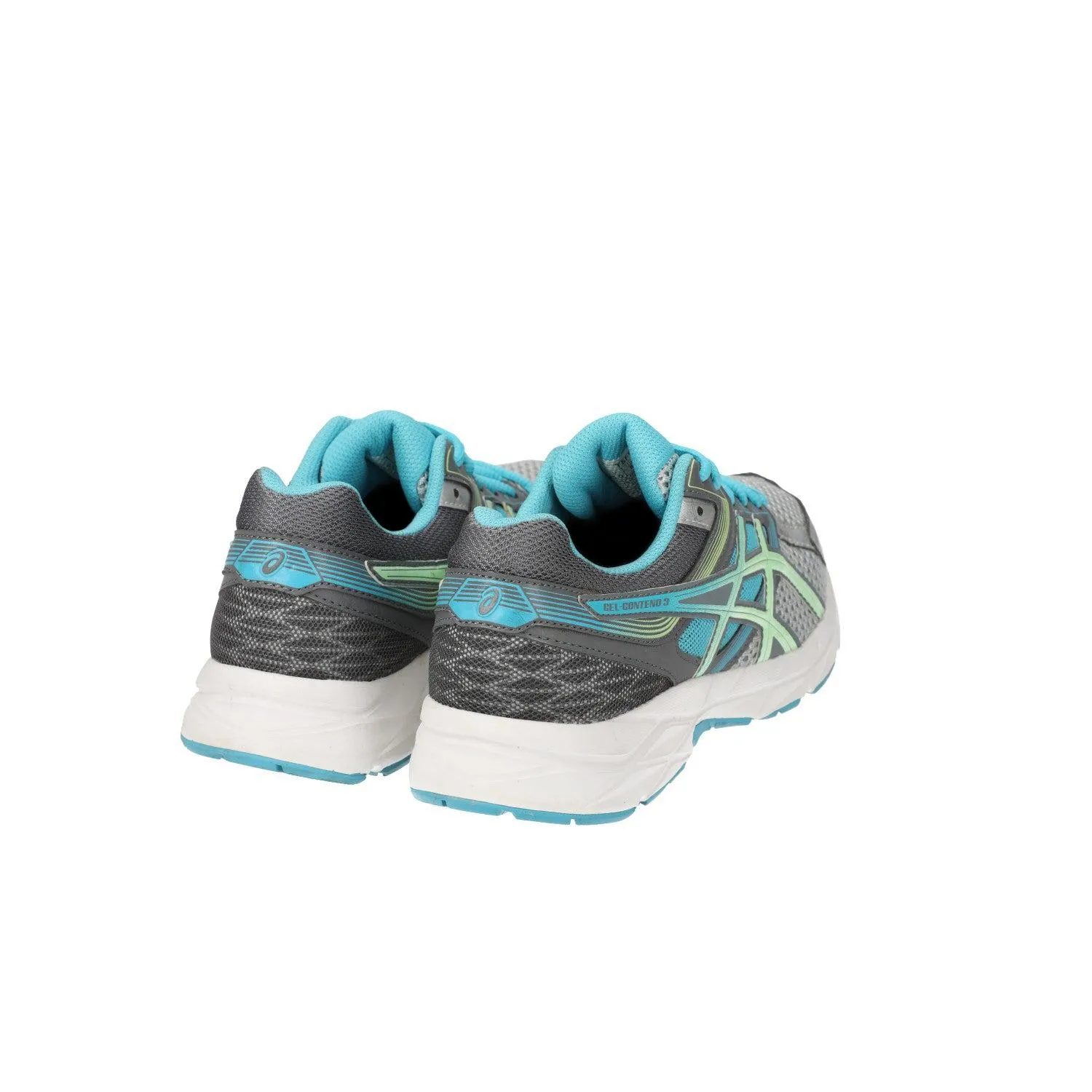 Asics Gelcontend 3 Running Sport Shoes Fabric Blue Colour For Women