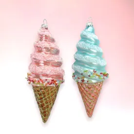 Assorted Ice Cream Cone Ornaments