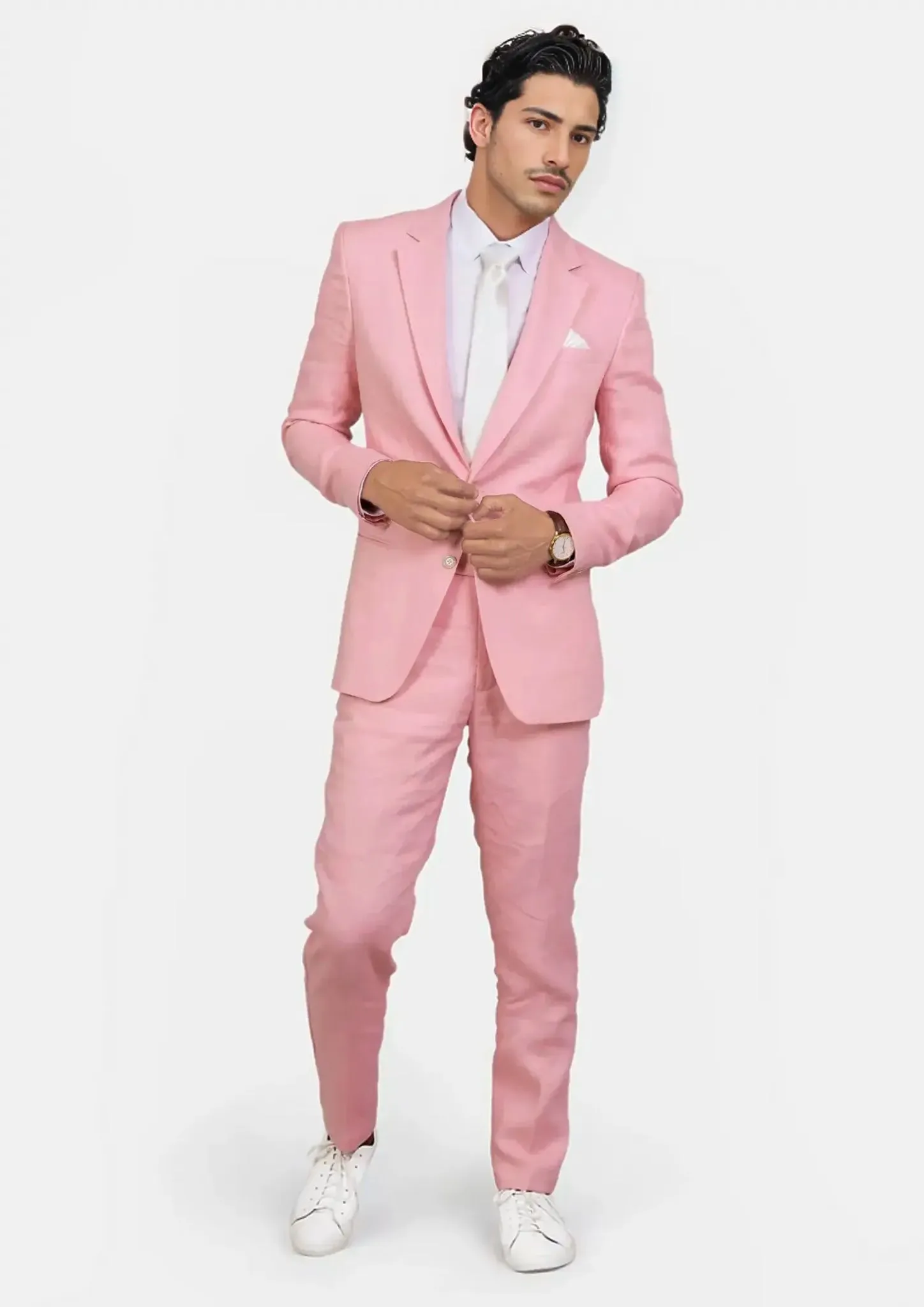 Astor Salmon Linen Jacket