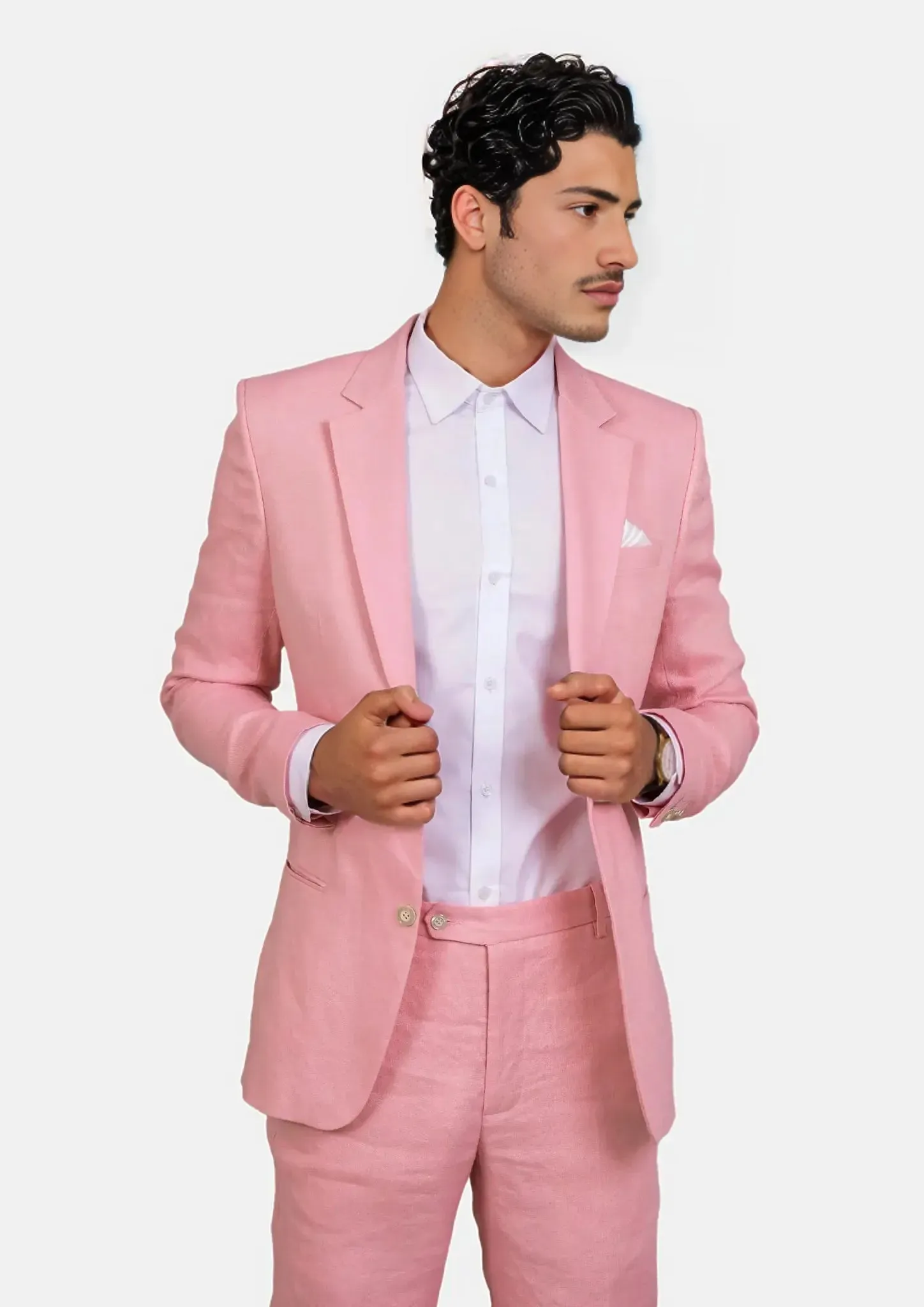 Astor Salmon Linen Jacket