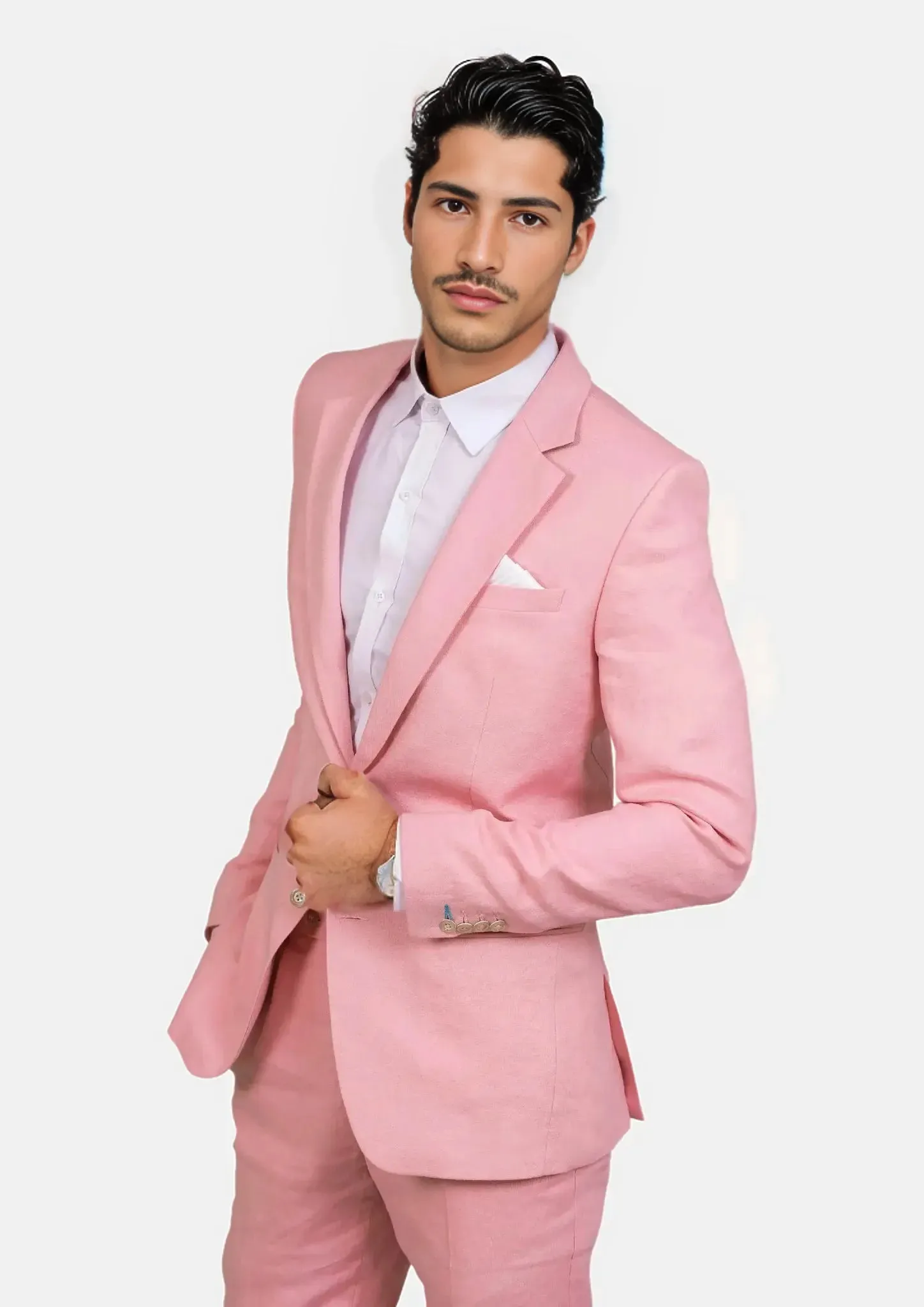 Astor Salmon Linen Jacket