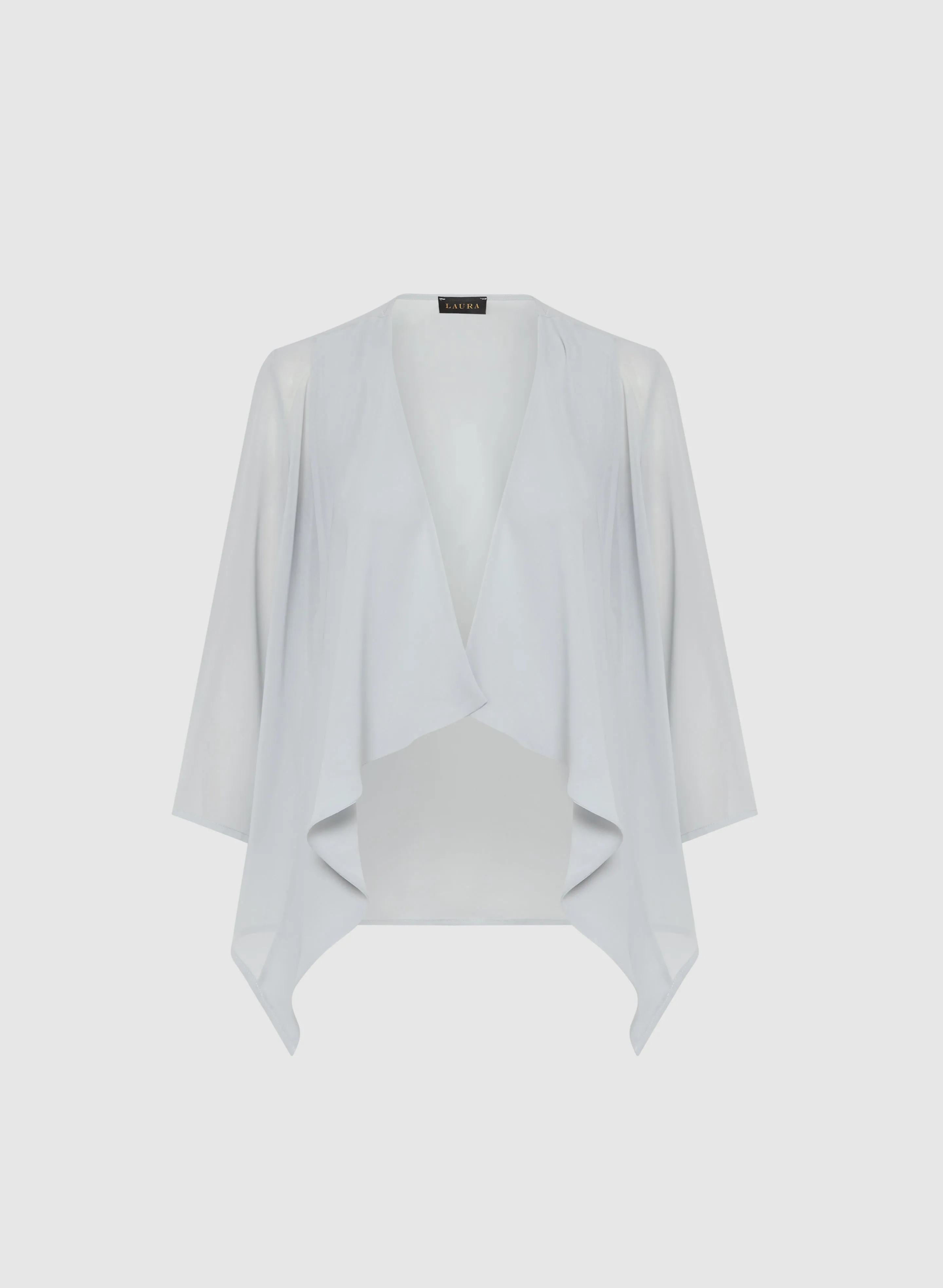 Asymmetric Open-Front Layering Top