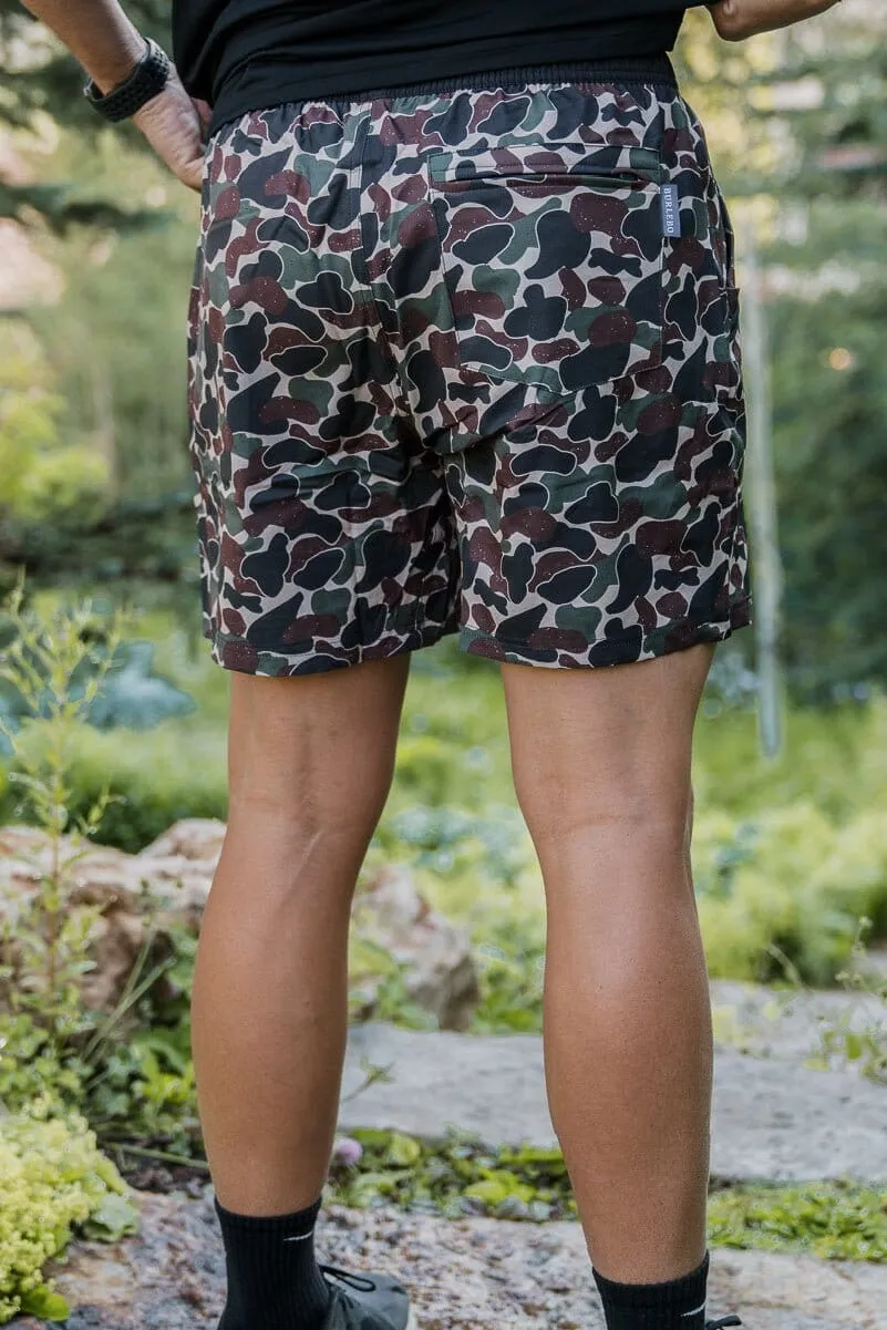 Athletic Short - Throwback Camo - Black Liner