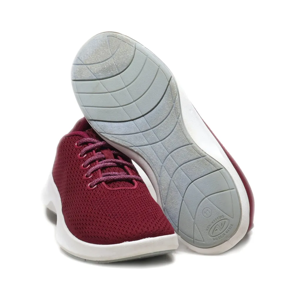 Athletic Sport Shoes Fabric Maroon Colour For Men