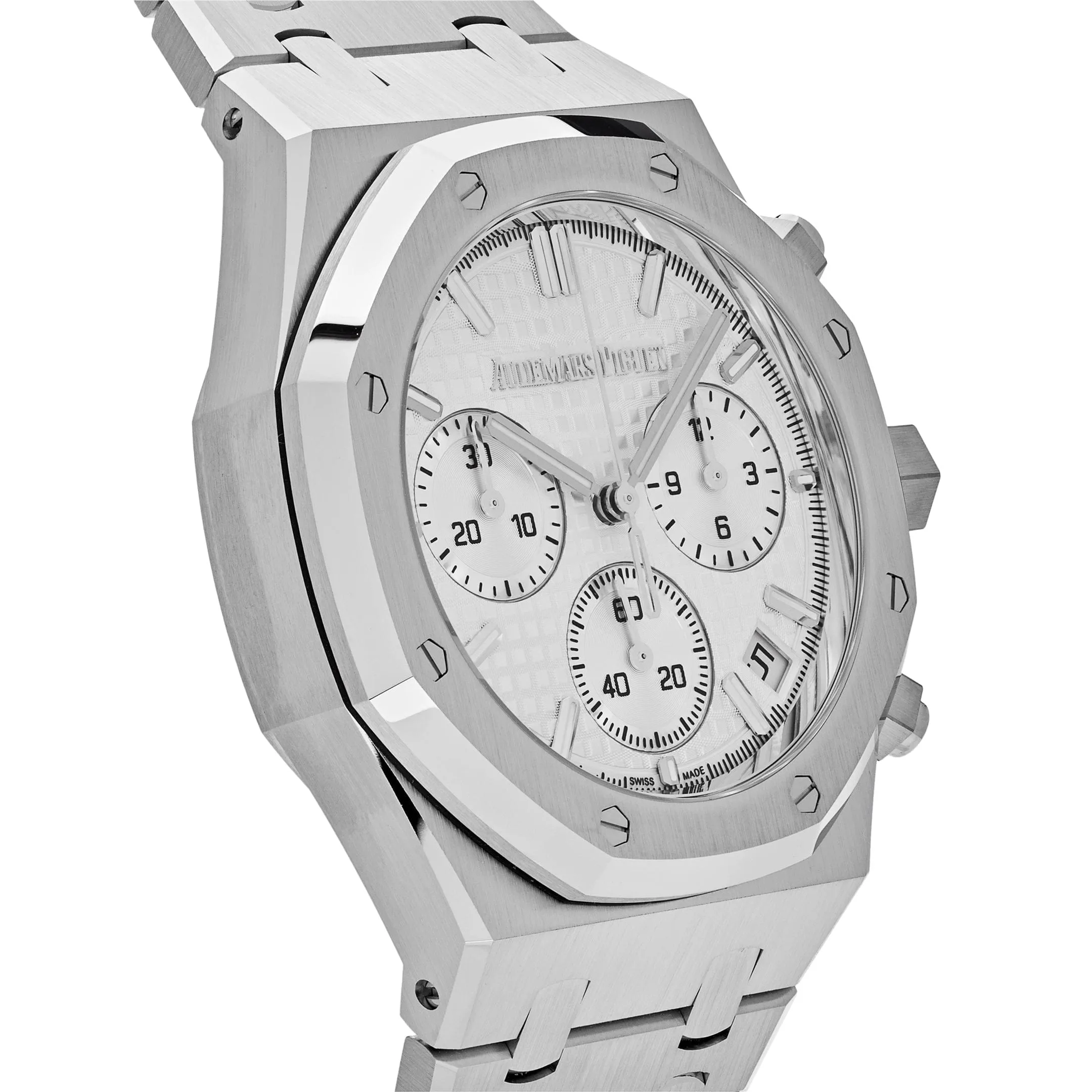 Audemars Piguet Royal Oak 26240ST.OO.1320ST.07 Selfwinding Chronograph Stainless Steel White Dial