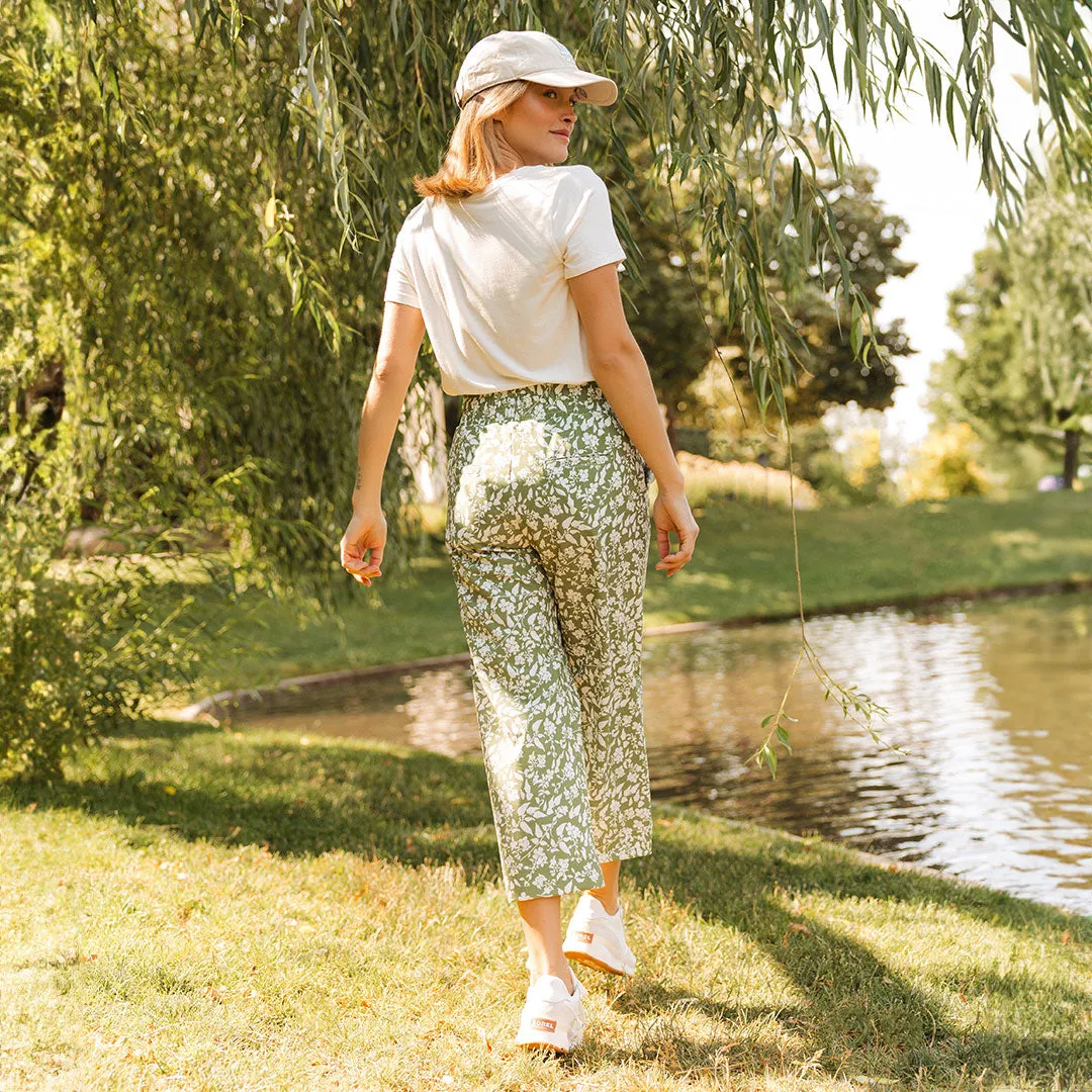 Audrey Wide Leg Pants, Sage Ivy