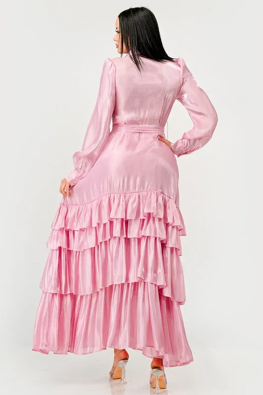 Aurora Tiered Elegance Full Maxi Dress