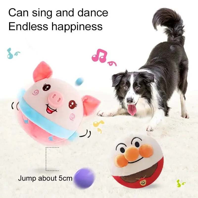 Auto Bounce Squeaky Dog Toy