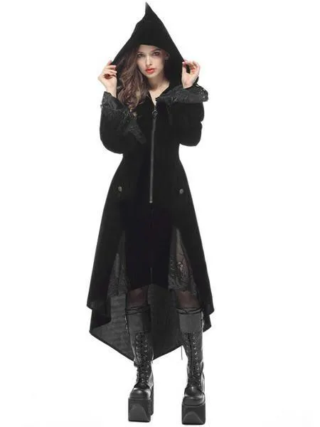 Autumn and Winter Trim Long Vintage Gothic Medieval Windbreaker Coat