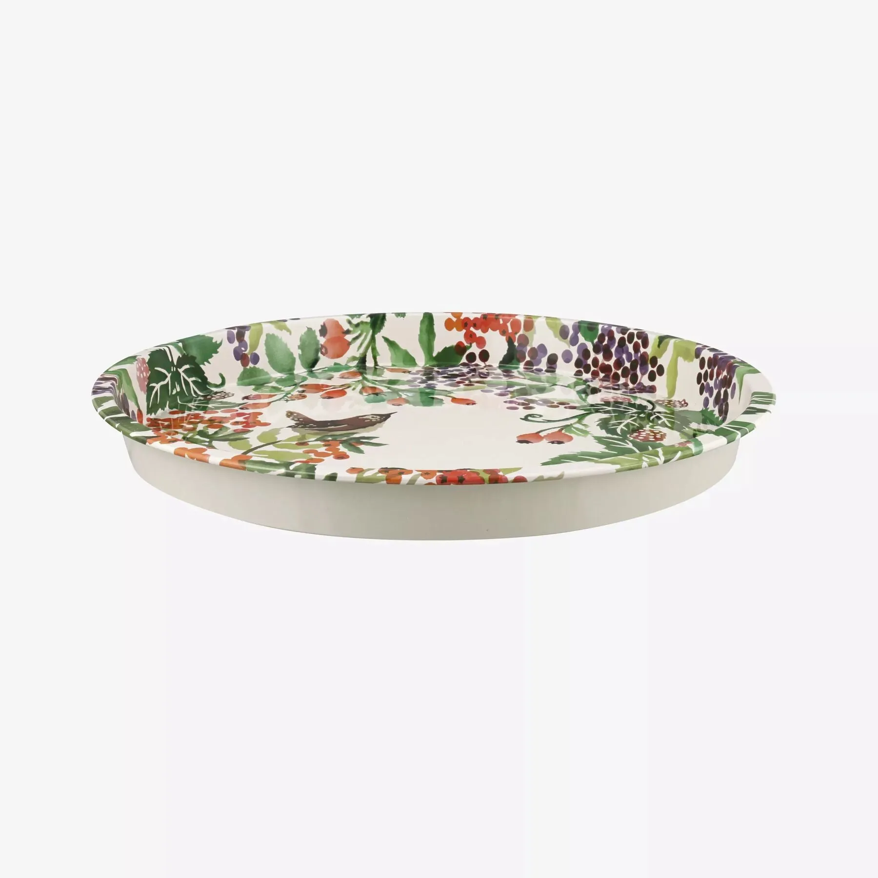 Autumn Hedgerow Round Tin Tray