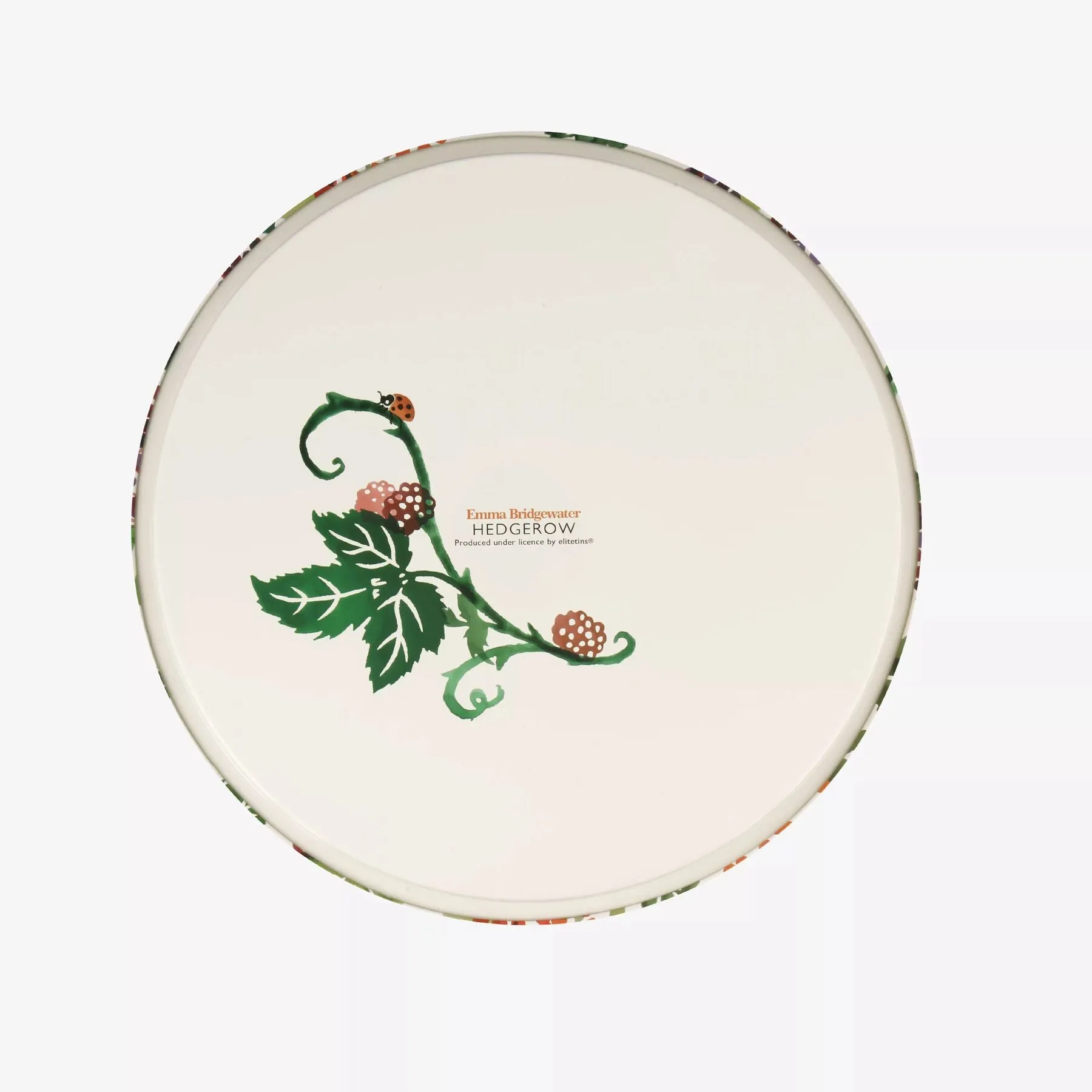 Autumn Hedgerow Round Tin Tray