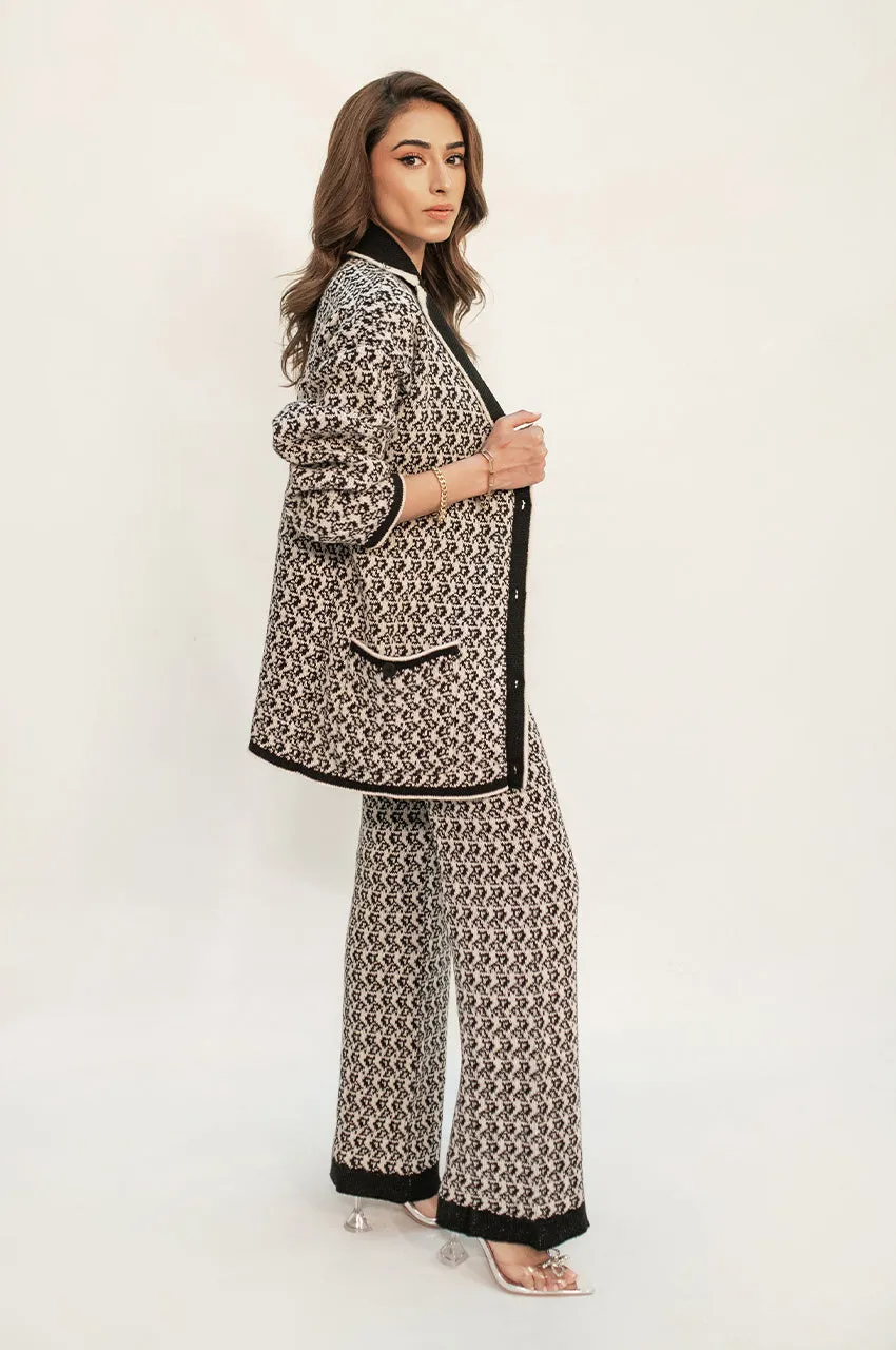 Autumn Winter '24 - Layla Black & White Knit Suit