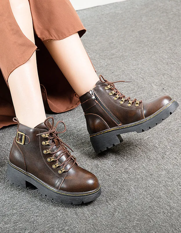 Autumn Winter Waterproof Ankle Boots