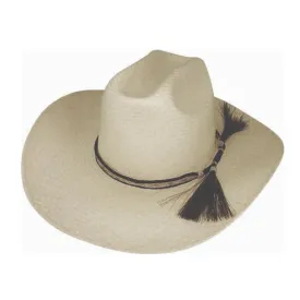 Avenel - Western "Texas" Style Panama Hat - Natural